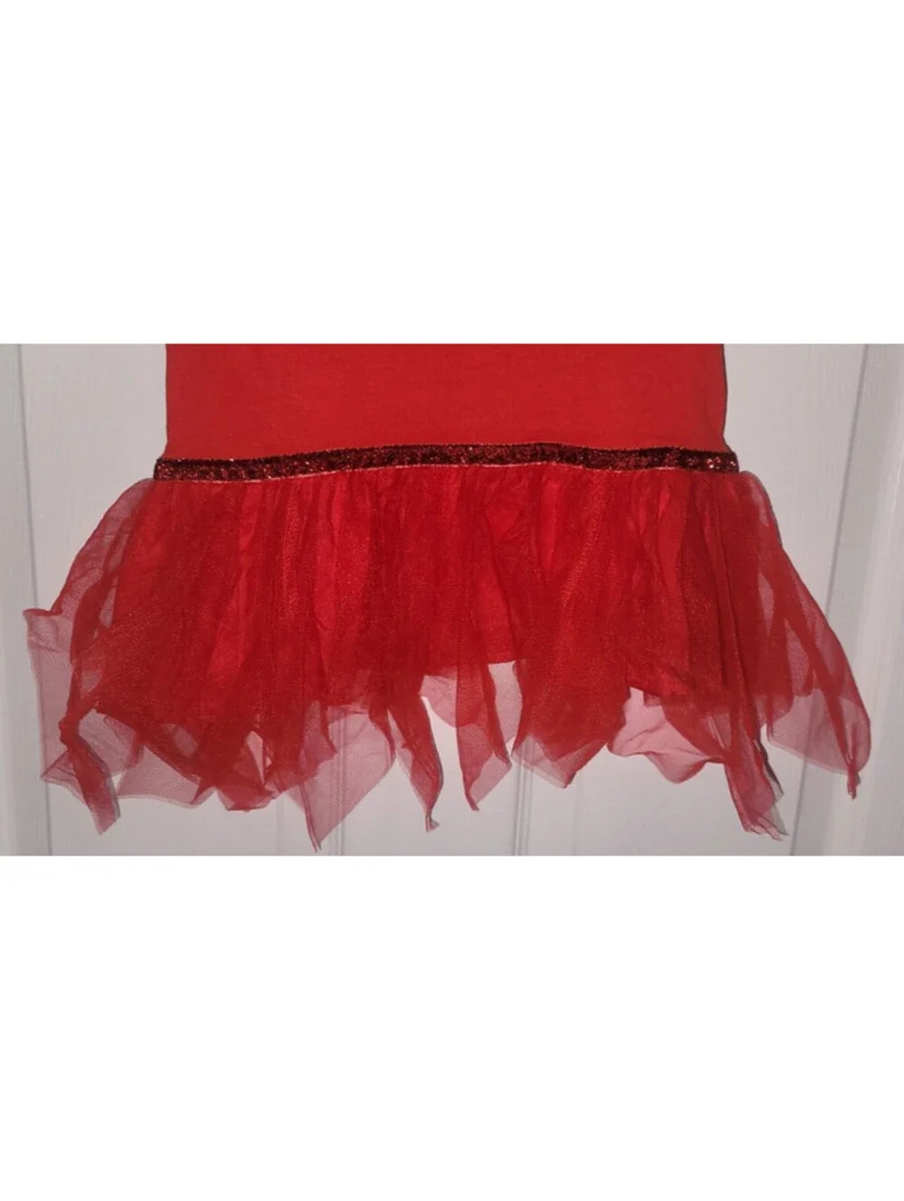 NWT MERRY& BRIGHT SANTA'S FAVORITE RED TUTU DOG PET DRESS SIZE: SMALL